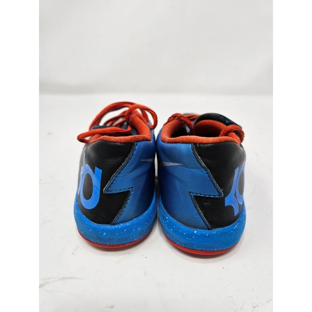 Nike KD 6 Kids Basketball Shoes Blue Black Red‎ Silver Size 13C